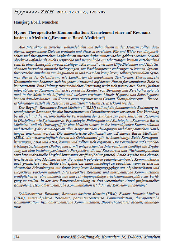 Resonance based Medicine